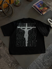 Load image into Gallery viewer, “WALK BY FAITH” Black Tee