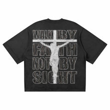 Load image into Gallery viewer, “WALK BY FAITH” Black Tee