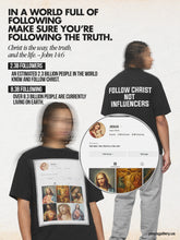 Load image into Gallery viewer, "FOLLOWING CHRIST" Black Tee