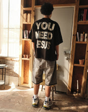 Load image into Gallery viewer, “YOU NEED JESUS” Black Tee