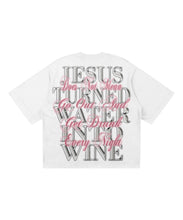 Load image into Gallery viewer, “WATER INTO WINE” White Tee