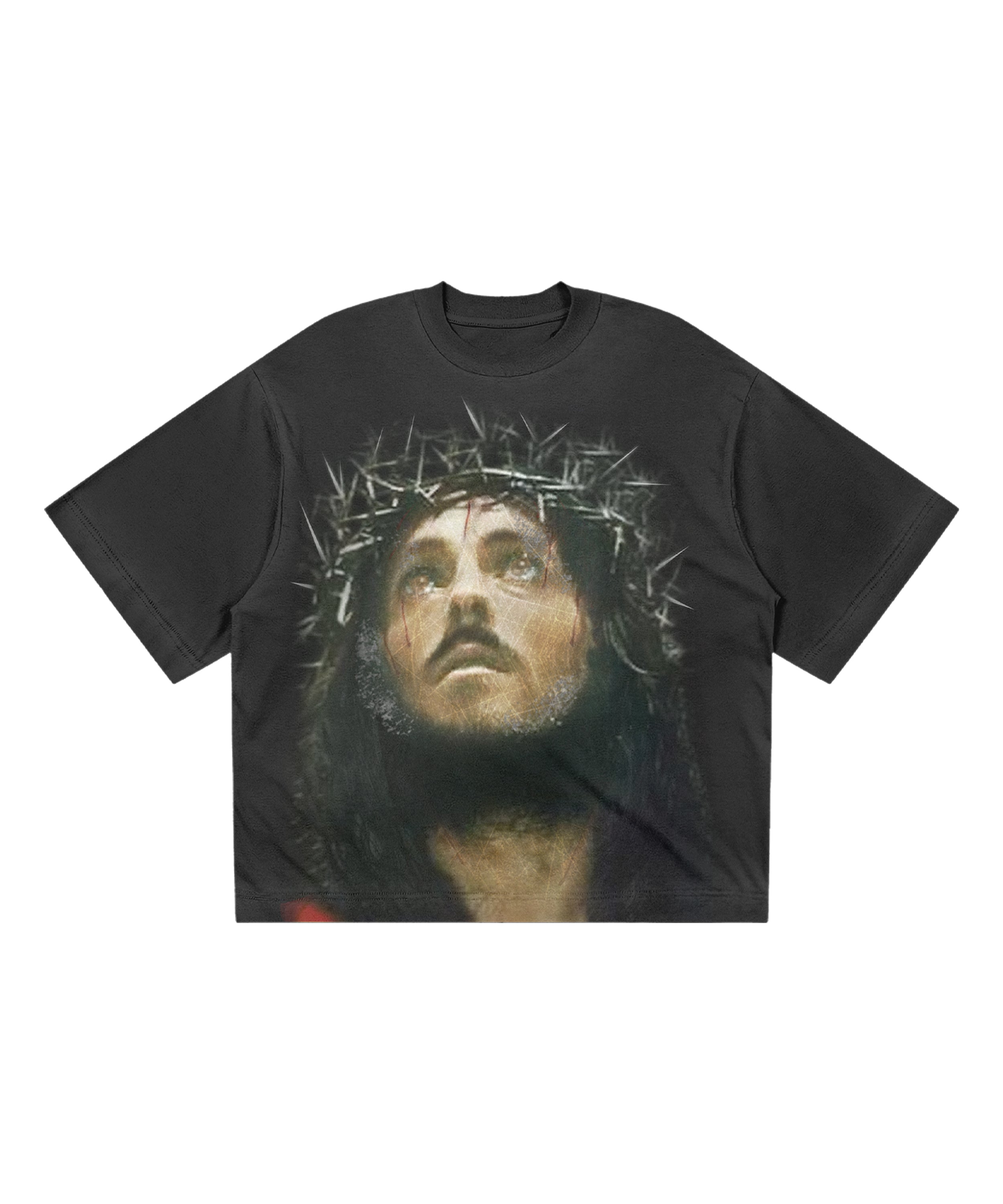 V3 FEAR NO MAN” Vintage Black Tee (RED) – Plays Gallery