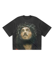 Load image into Gallery viewer, “V3 FEAR NO MAN” Vintage Black Tee (RED)