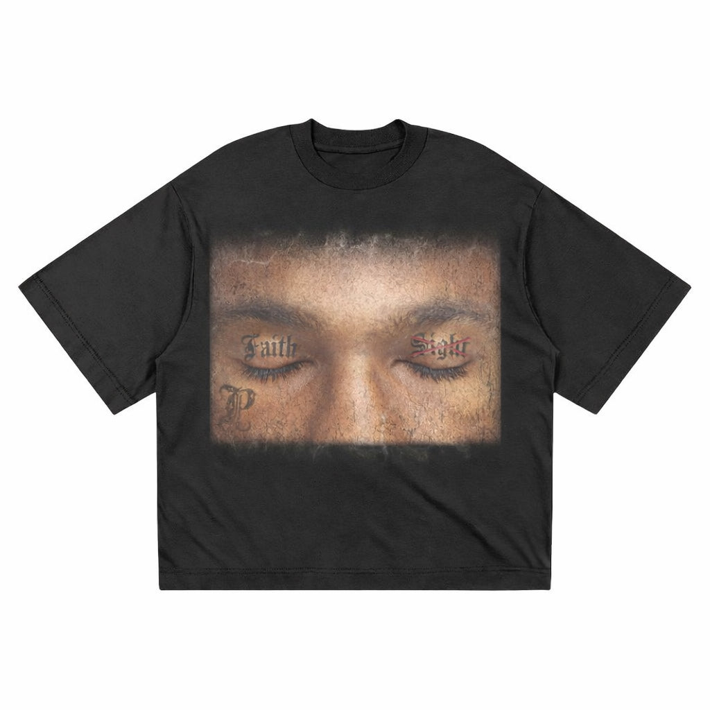 “WALK BY FAITH” Black Tee