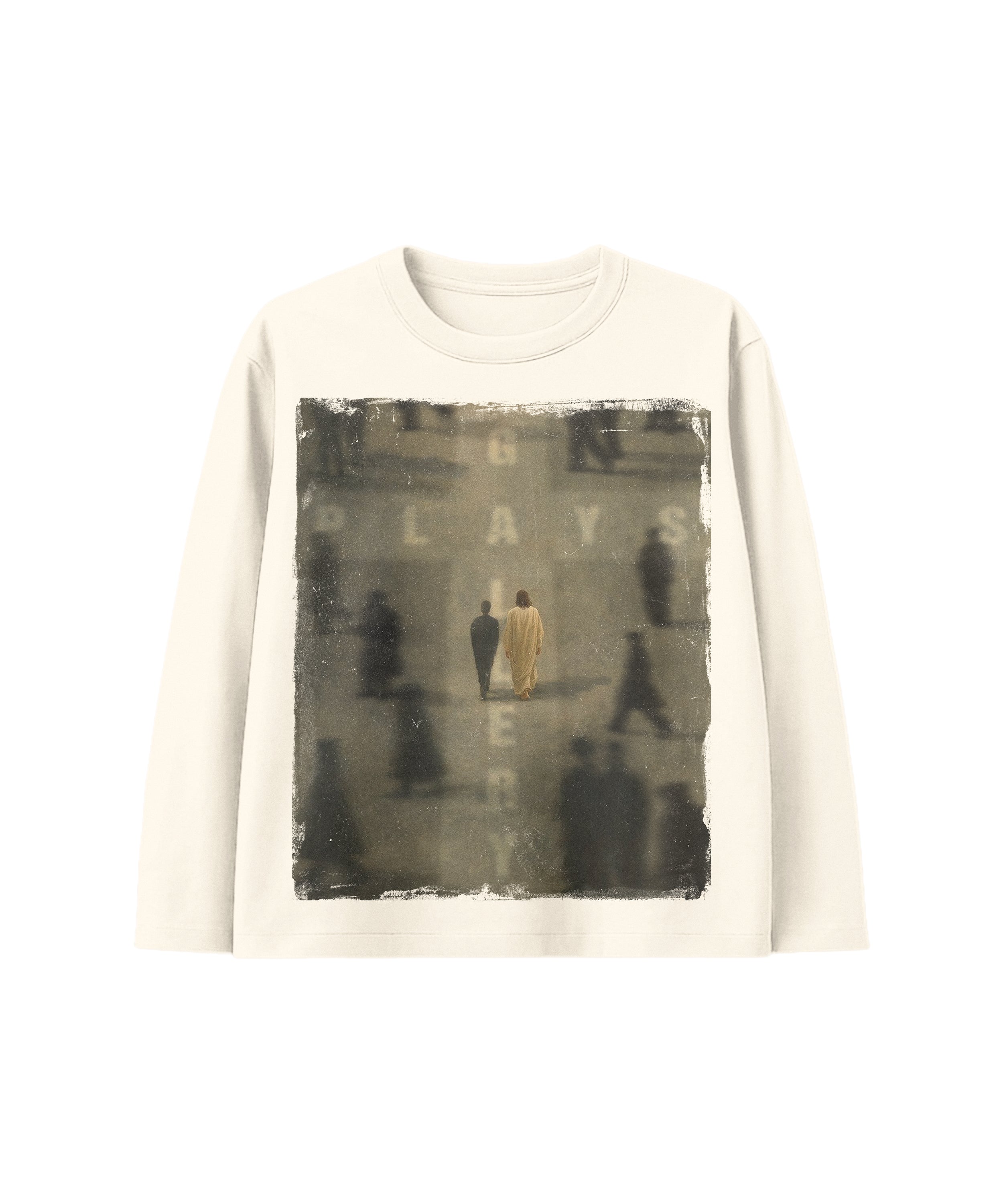 “GREATEST LOVE OF ALL” Vintage White Longsleeve