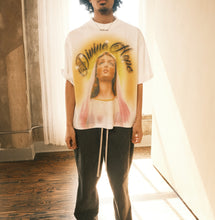 Load image into Gallery viewer, (DROP-SHOULDER/OVERSIZE BOXY-FIT) “DIVINE HOPE” White Tee
