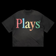 Load image into Gallery viewer, “PLAYS LIFE OF COLOUR” Vintage Black Tee
