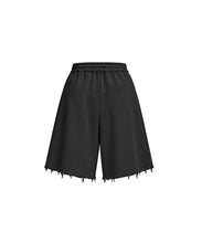 Load image into Gallery viewer, "NOIR" 3/4 Lounge Around Sweat-Shorts
