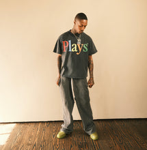 Load image into Gallery viewer, “PLAYS LIFE OF COLOUR” Vintage Black Tee

