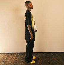 Load image into Gallery viewer, (DROP-SHOULDER/OVERSIZE BOXY-FIT) “DIVINE HOPE” Black Tee
