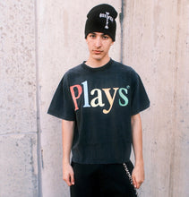 Load image into Gallery viewer, “PLAYS LIFE OF COLOUR” Vintage Black Tee
