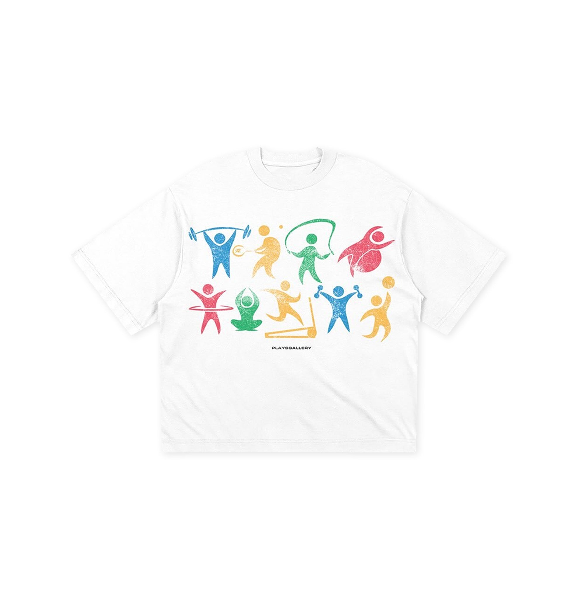 “ACTIVE & ATTRACTIVE” White Tee