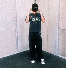 Load image into Gallery viewer, “PLAYS LIFE OF COLOUR” Vintage Black Tee
