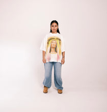 Load image into Gallery viewer, (DROP-SHOULDER/OVERSIZE BOXY-FIT) “DIVINE HOPE” White Tee
