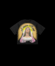 Load image into Gallery viewer, (DROP-SHOULDER/OVERSIZE BOXY-FIT) “DIVINE HOPE” Black Tee
