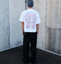 Load image into Gallery viewer, (DROP-SHOULDER/OVERSIZE BOXY-FIT) “WATER INTO WINE” White Tee
