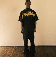 Load image into Gallery viewer, (DROP-SHOULDER/OVERSIZE BOXY-FIT) “DIVINE HOPE” Black Tee
