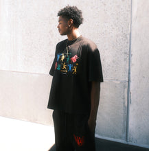 Load image into Gallery viewer, (DROP-SHOULDER/OVERSIZE BOXY-FIT) “ACTIVE &amp; ATTRACTIVE” Black Tee
