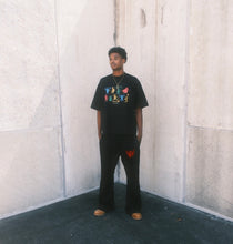 Load image into Gallery viewer, (DROP-SHOULDER/OVERSIZE BOXY-FIT) “ACTIVE &amp; ATTRACTIVE” Black Tee
