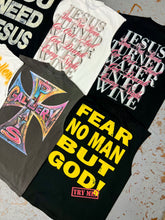 Load image into Gallery viewer, Sleeveless "FEAR NO MAN" Tee
