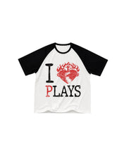 Load image into Gallery viewer, "I 💖PLAYS" Raglan Tee (4 colors)
