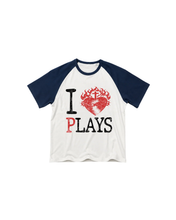 Load image into Gallery viewer, "I 💖PLAYS" Raglan Tee (4 colors)
