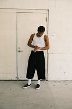 Load image into Gallery viewer, "NOIR" 3/4 Lounge Around Sweat-Shorts
