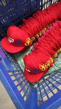 Load image into Gallery viewer, "PLAYS" Red Fitted Hat
